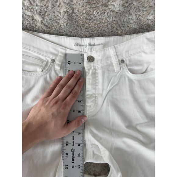 Tommy Hilfiger Sz 8 Y2k Distressed Ella Twill Slim Boyfriend Sequin Jeans White - Picture 5 of 12